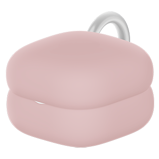 LinkBuds Fit-ladeetui med et rosa etuideksel.