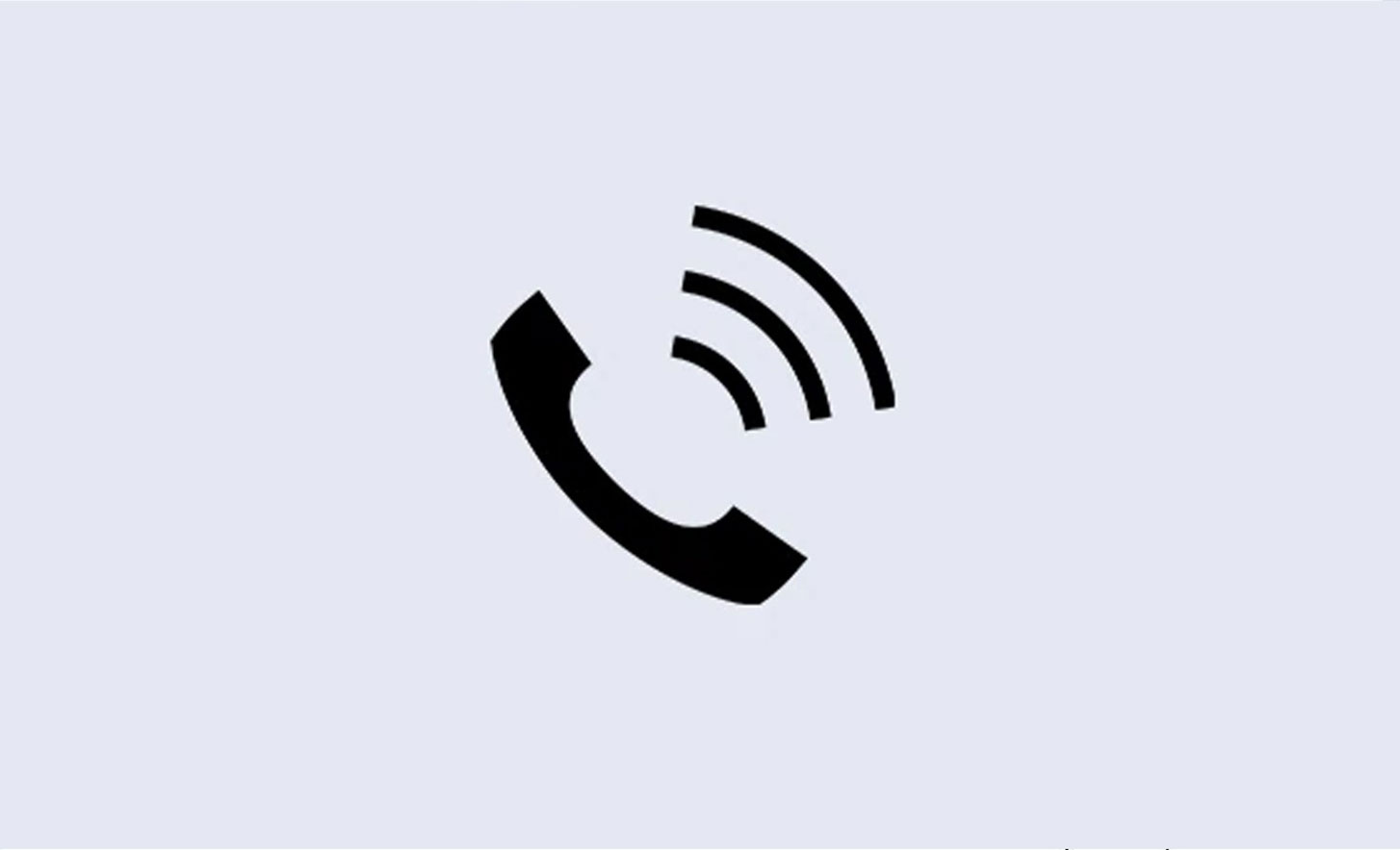 Bilde av et telefonikon med tre buede linjer over