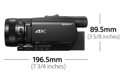 4K-HDR-videokamera med rask hybrid AF | 4K-Handycam® FDR-AX700