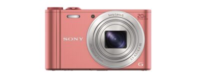 Minste digitale kompaktkamera | Rosa, hvitt og sort | DSC-WX350