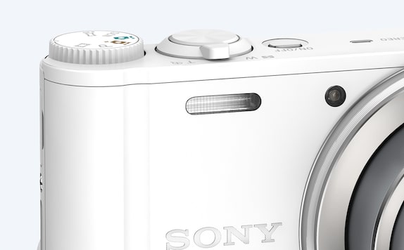 Minste digitale kompaktkamera | Rosa, hvitt og sort | DSC-WX350